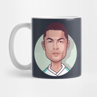 Cristiano Ronaldo Big Head Caricature Mug
